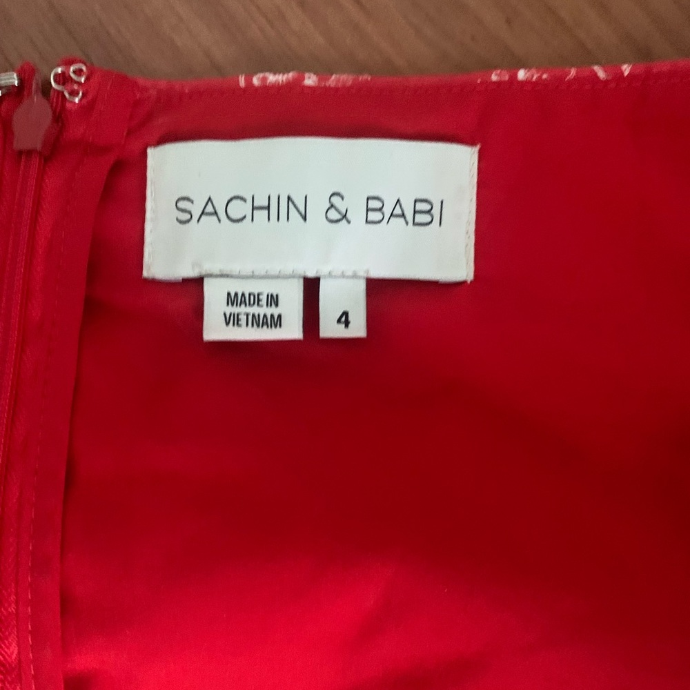 NWOT Anthropologie Sachin & Babi Catherine Puff Sleeve Mini Dress 4 - Picture 7 of 11
